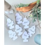 カリグラフィーで書いたクリスマスカード