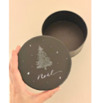 クリスマスレッスンのBox、Noelの文字をカリグラフィーで書く